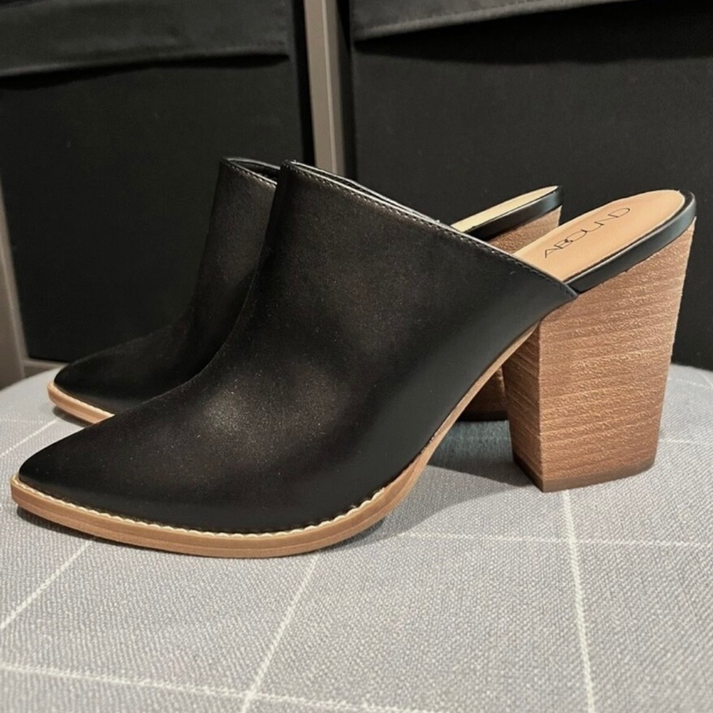 ABOUND Maya Block Heel Mules Shoes 9.5 M